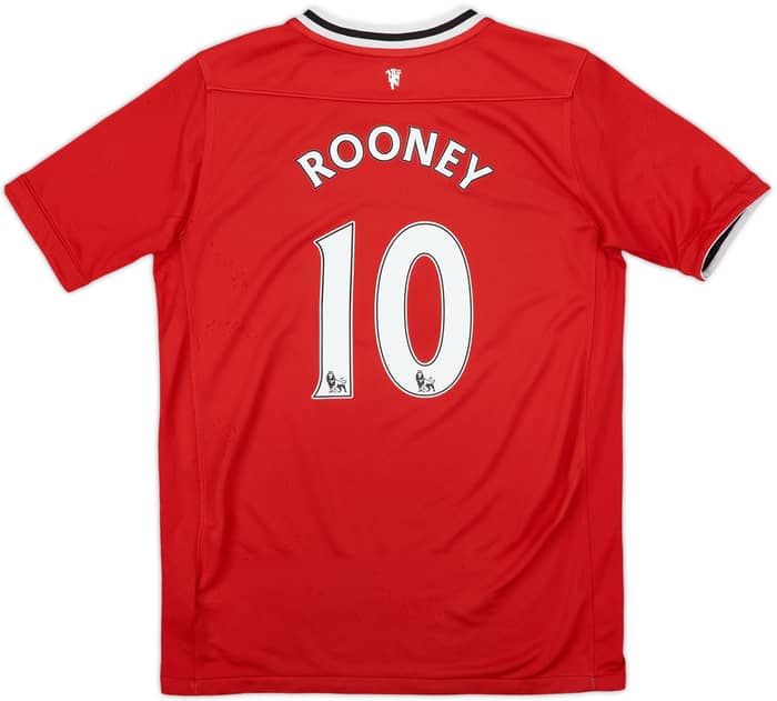 2011-12 Manchester United Home Shirt Rooney #10 - 7/10 - (L.Boys)