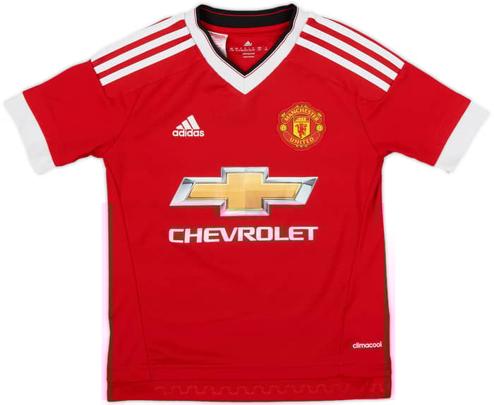2015-16 Manchester United Home Shirt Rooney #10 - 8/10 - (S.Boys)