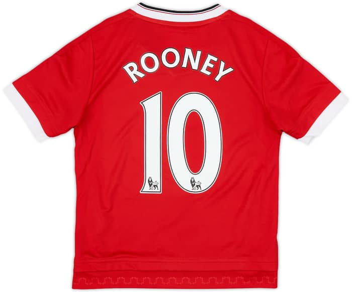 2015-16 Manchester United Home Shirt Rooney #10 - 9/10 - (5-6 Years)