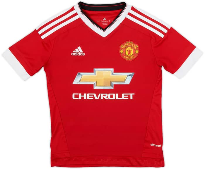 2015-16 Manchester United Home Shirt Rooney #10 - 8/10 - (S.Boys)