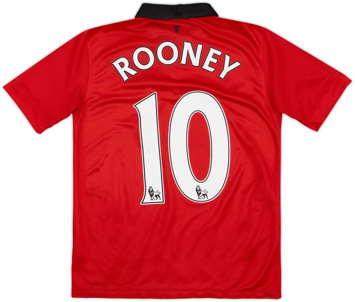 2013-14 Manchester United Home Shirt Rooney #10 - 7/10 - (L.Boys)
