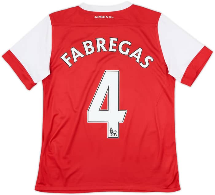 2010-11 Arsenal Home Shirt Fabregas #4 - 7/10 - (L.Boys)