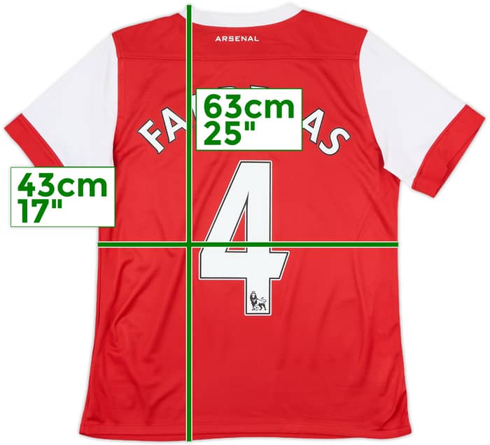 2010-11 Arsenal Home Shirt Fabregas #4 - 7/10 - (L.Boys)