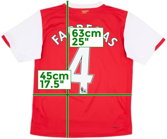 2006-08 Arsenal Home Shirt Fabregas #4 - 8/10 - (L.Boys)