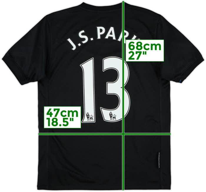 2009-10 Manchester United Away Shirt J.S.Park #13 - 8/10 - (XL.Boys)