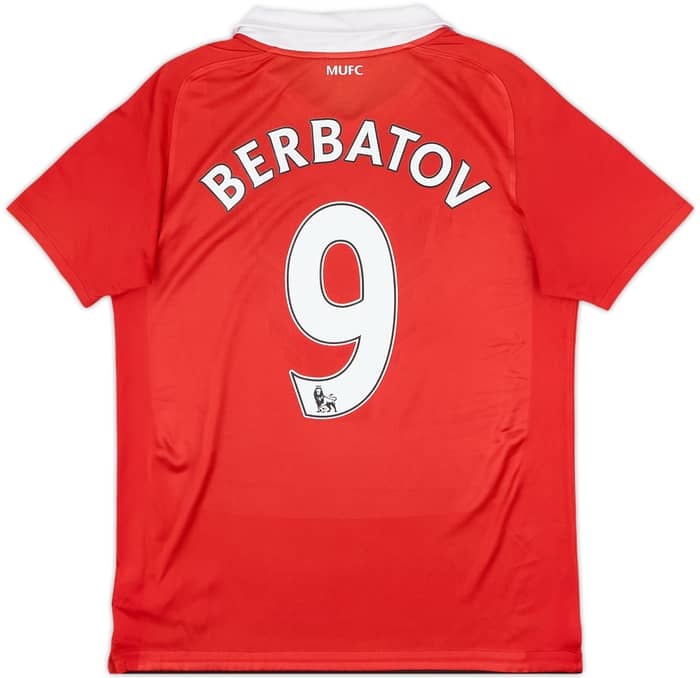 2010-11 Manchester United Home Shirt Berbatov #9 - 8/10 - (XL.Boys)