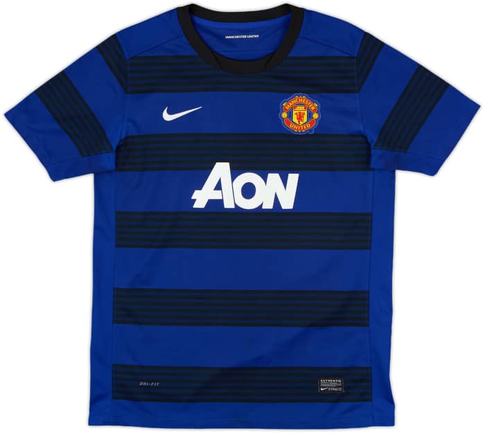 2011-13 Manchester United Away Shirt Berbatov #9 - 8/10 - (XL.Boys)