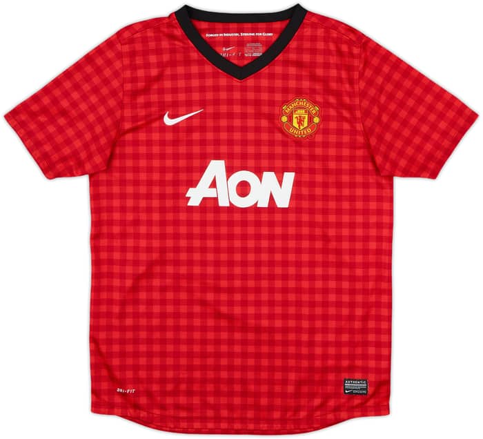 2012-13 Manchester United Home Shirt Rooney #10 - 8/10 - (XL.Boys)