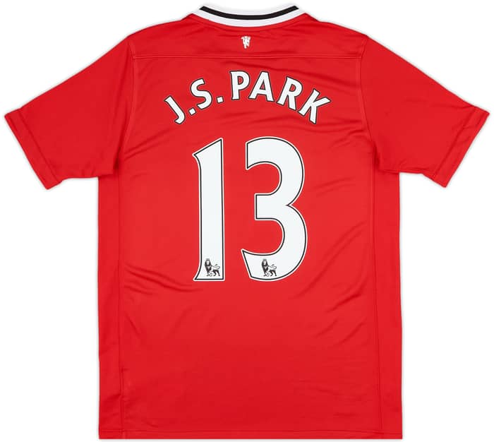 2011-12 Manchester United Home Shirt J.S.Park #13 - 8/10 - (XL.Boys)