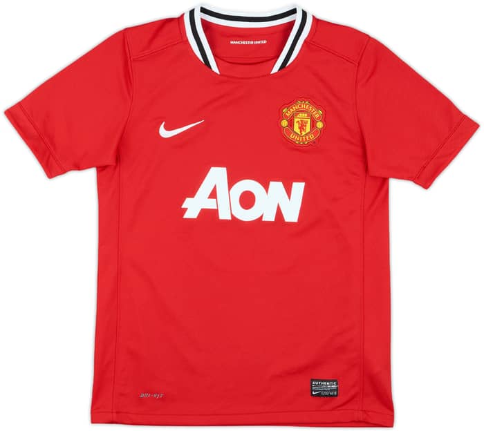 2011-12 Manchester United Home Shirt Rooney #10 - 10/10 - (M.Boys)
