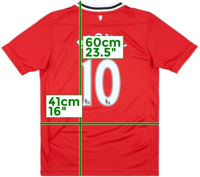 2011-12 Manchester United Home Shirt Rooney #10 - 10/10 - (M.Boys)