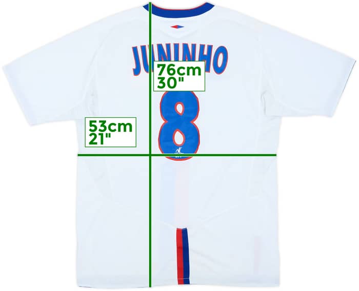 2004-05 Lyon Home Shirt Juninho #8 - 7/10 - (L)