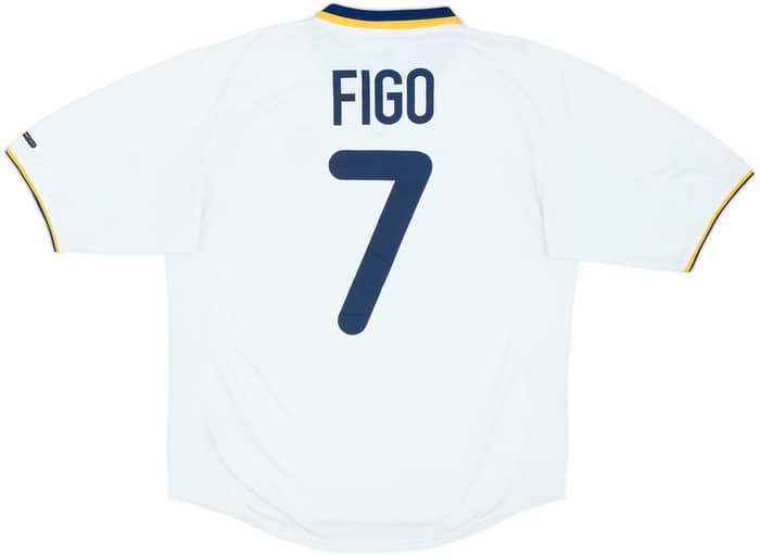 2000-02 Portugal Away Shirt Figo #7 - 7/10 - (M)