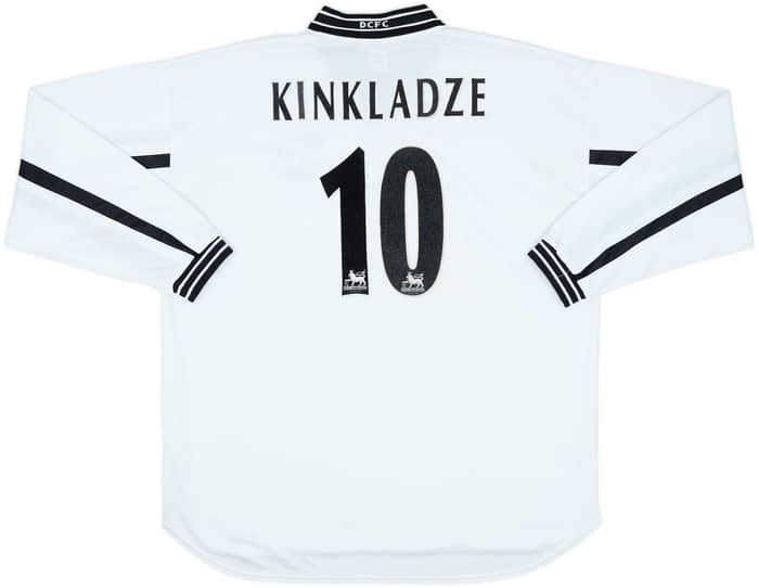 1999-01 Derby County Home L/S Shirt Kinkladze #10 - 7/10 - (XL)