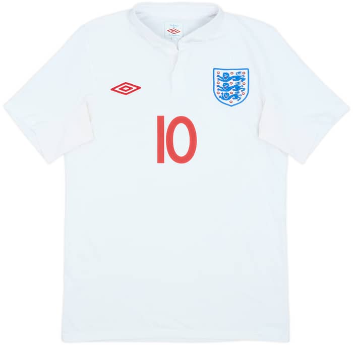 2010-11 England Home Shirt Rooney #10 - 6/10 - (S)