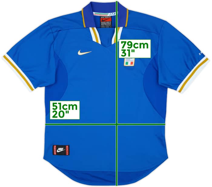 1996-97 Italy Home Shirt - 8/10 - (L)