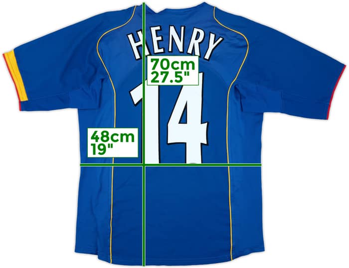 2004-06 Arsenal Away Shirt Henry #14 - 7/10 - (M)