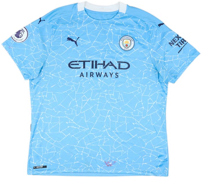2020-21 Manchester City Home Shirt Ruben #3 - 7/10 - (XXL)