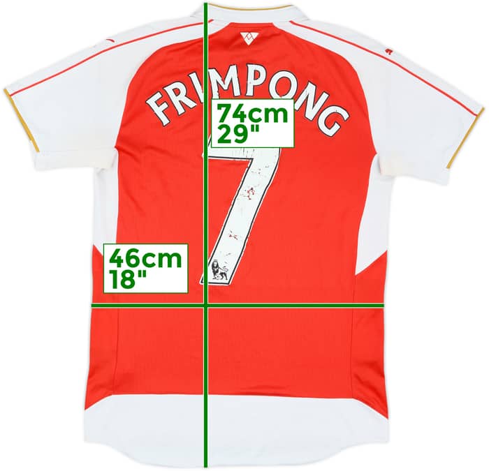2015-16 Arsenal Home Shirt Frimpong #7 - 4/10 - (S)