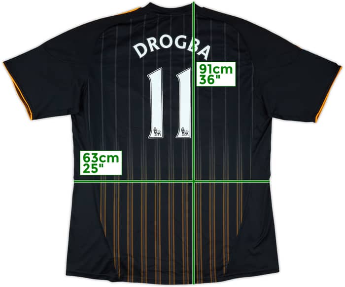 2010-11 Chelsea Away Shirt Drogba #11 - 9/10 - (3XL)