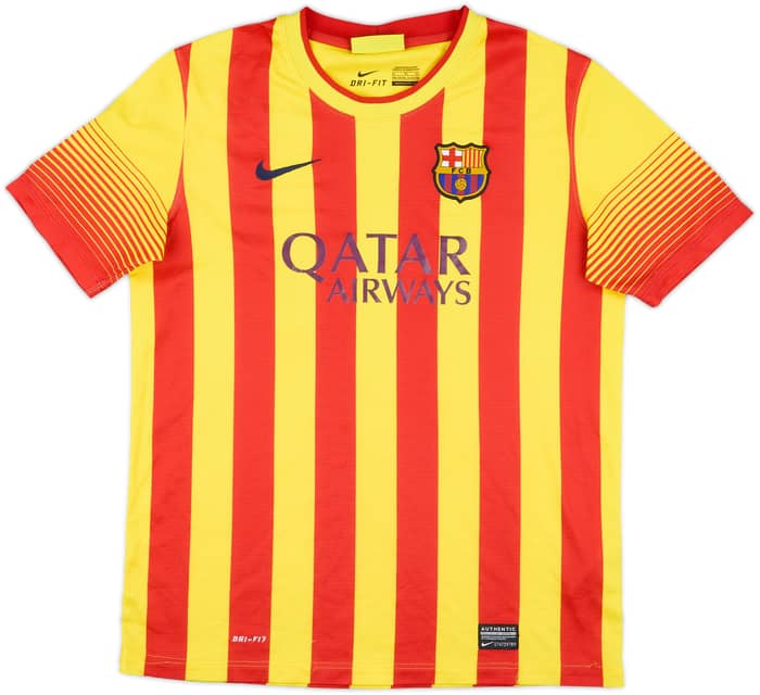2013-15 Barcelona Away Shirt - 8/10 - (XL.Boys)