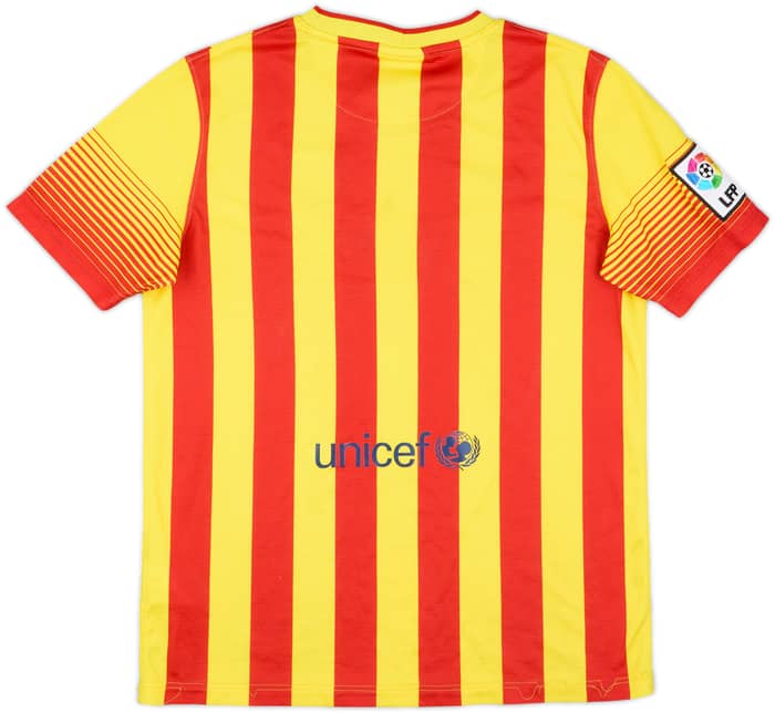 2013-15 Barcelona Away Shirt - 8/10 - (XL.Boys)