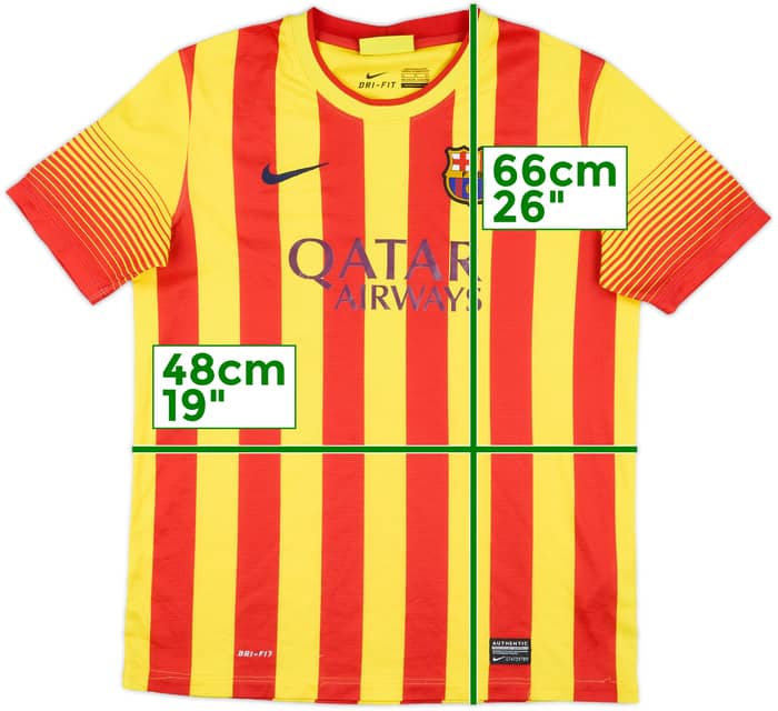 2013-15 Barcelona Away Shirt - 8/10 - (XL.Boys)