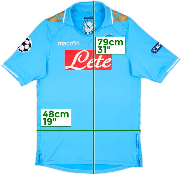 2011-12 Napoli CL Home Shirt - 6/10 - (L)