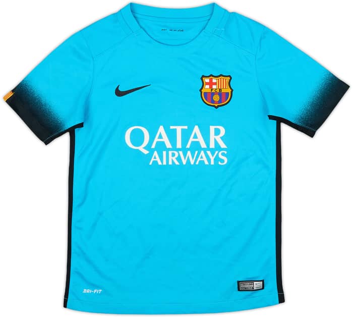 2015-16 Barcelona Away Shirt - 8/10 - (S.Boys)
