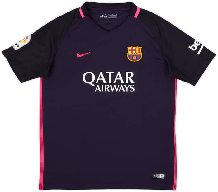 2016-17 Barcelona Away Shirt - 8/10 - (XL.Boys)