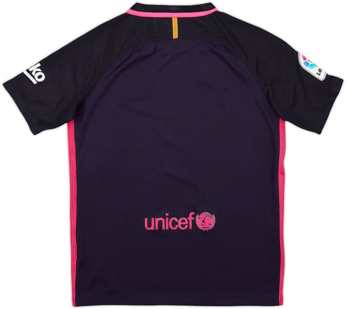 2016-17 Barcelona Away Shirt - 8/10 - (XL.Boys)