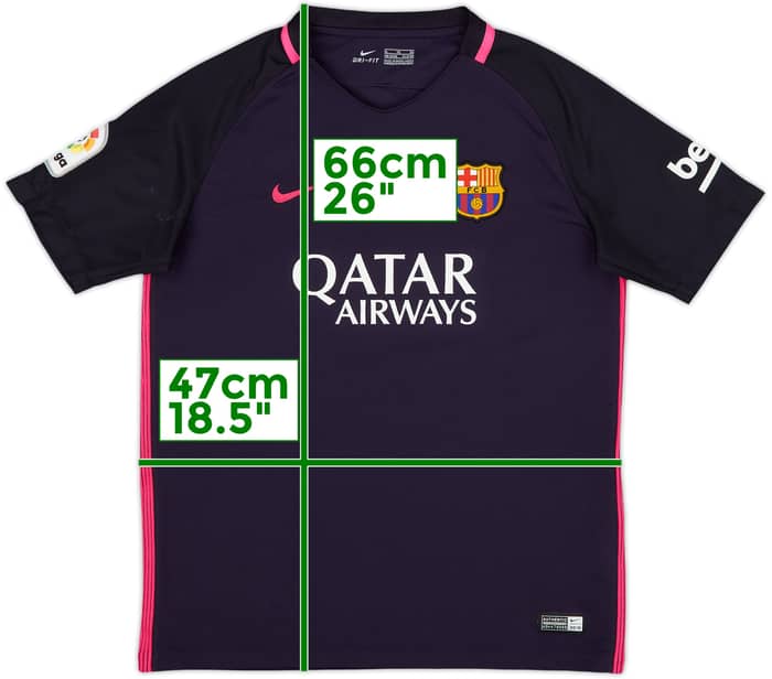 2016-17 Barcelona Away Shirt - 8/10 - (XL.Boys)