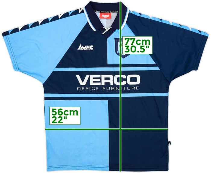 1999-01 Wycombe Wanderers Home Shirt - 8/10 - (M)