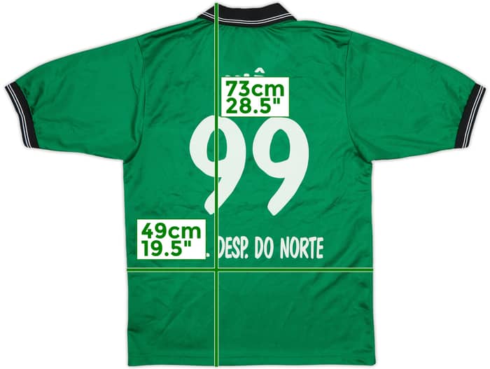 1999-00 Real Desportivo Do Norte Home Shirt Ines #99 - 8/10 - (S)