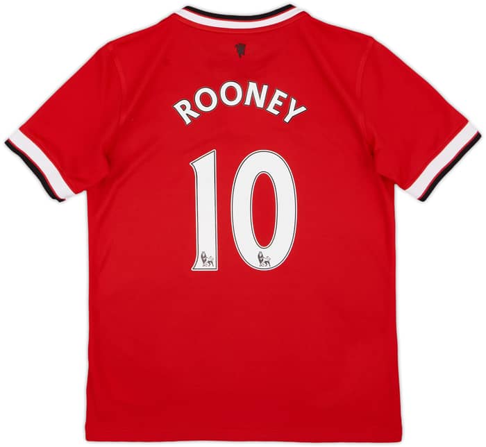 2014-15 Manchester United Home Shirt Rooney #10 - 8/10 - (M.Boys)