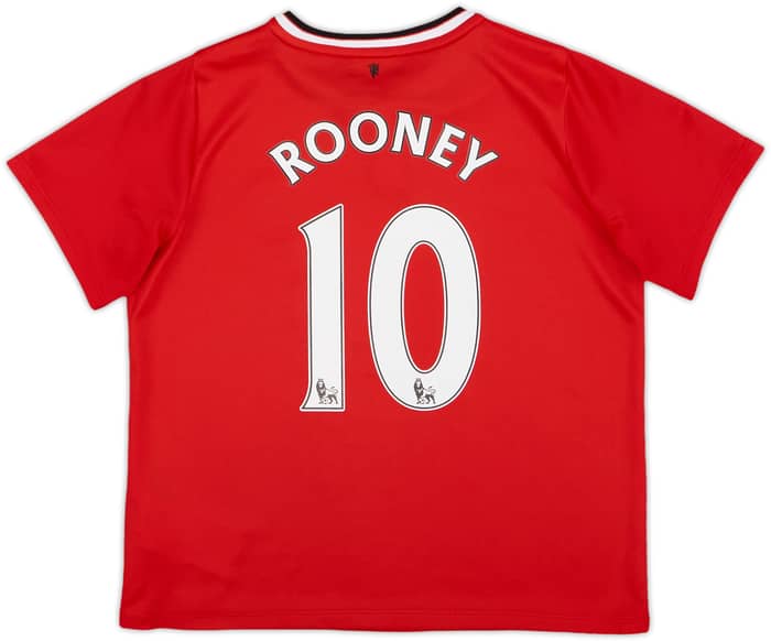 2014-15 Manchester United Home Shirt Rooney #10 - 8/10 - (S.Boys)