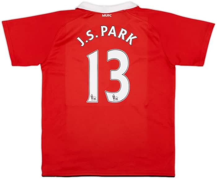 2010-11 Manchester United Home Shirt J.S.Park #13 - 7/10 - (7-8 years)
