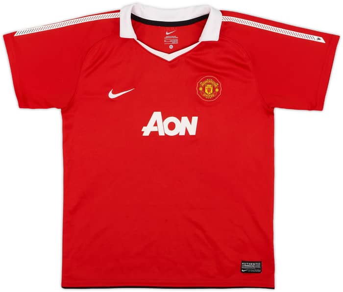 2010-11 Manchester United Home Shirt J.S.Park #13 - 7/10 - (7-8 years)