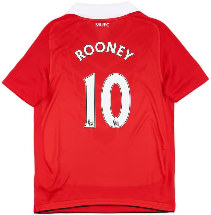 2010-11 Manchester United Home Shirt Rooney #10 (M.Boys)