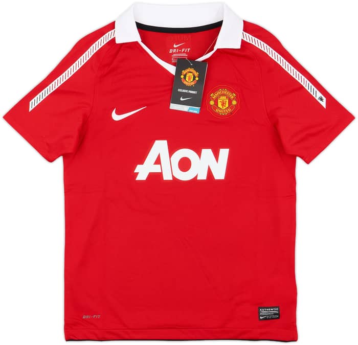 2010-11 Manchester United Home Shirt Rooney #10 (M.Boys)