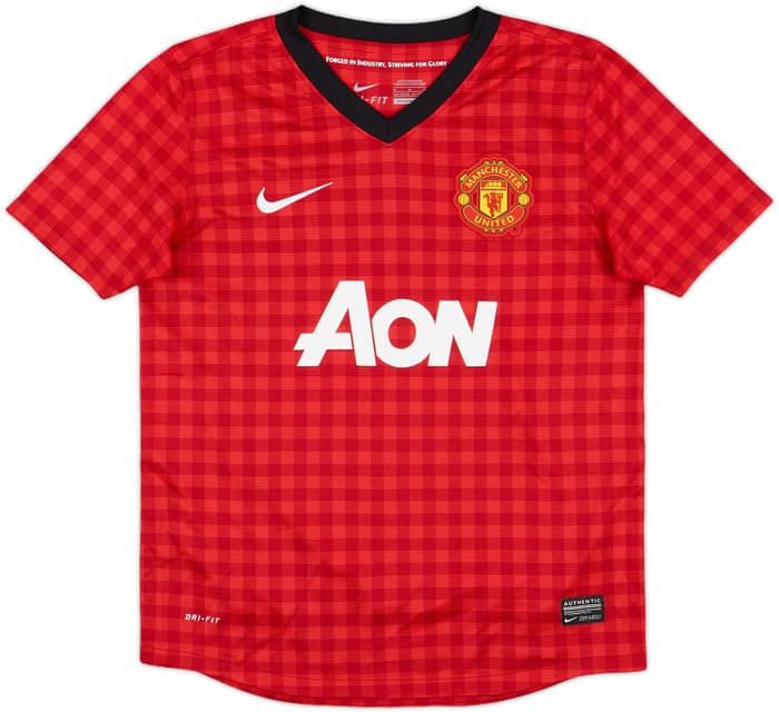 2012-13 Manchester United Home Shirt Rooney #10 - 9/10 - (M.Boys)