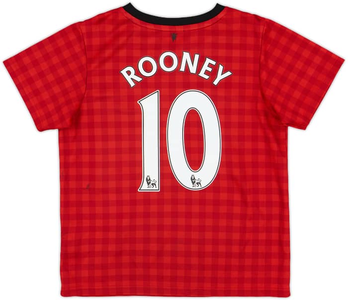 2012-13 Manchester United Home Shirt Rooney #10 - 8/10 - (5-6 Years)
