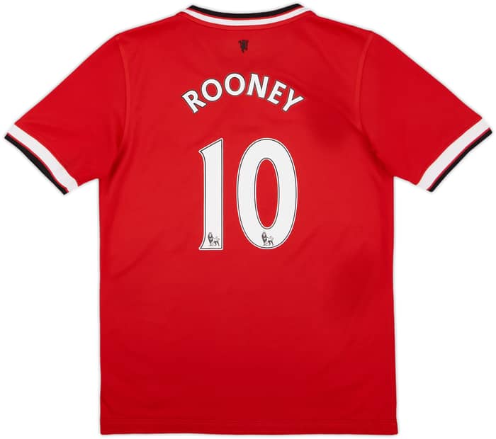 2014-15 Manchester United Home Shirt Rooney #10 - 9/10 - (L.Boys)
