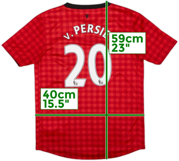 2012-13 Manchester United Home Shirt v.Persie #20 - 9/10 - (M.Boys)