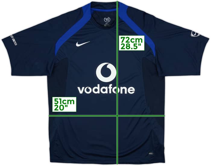 2005-06 Manchester United Nike Training Shirt - 9/10 - (M)