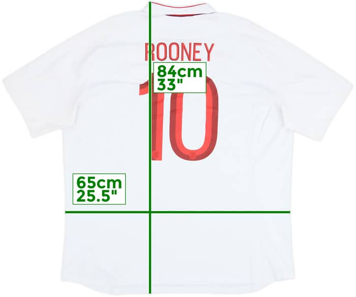 2012-13 England Home Shirt Rooney #10 - 7/10 - (3XL)