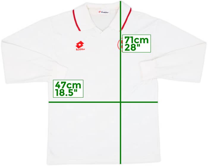 1994-96 Switzerland Match Issue Away L/S Shirt #15