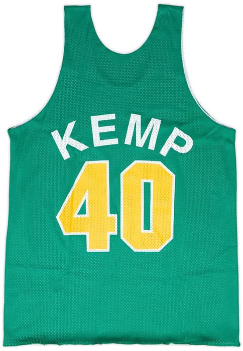 1991-95 Seattle Supersonics Kemp #40 Champion Training Jersey (Reversible) L