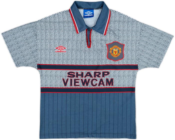 1995-96 Manchester United Away Shirt Cantona #7 - 8/10 - (Y)