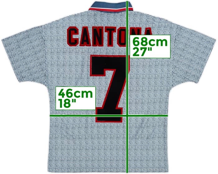 1995-96 Manchester United Away Shirt Cantona #7 - 8/10 - (Y)
